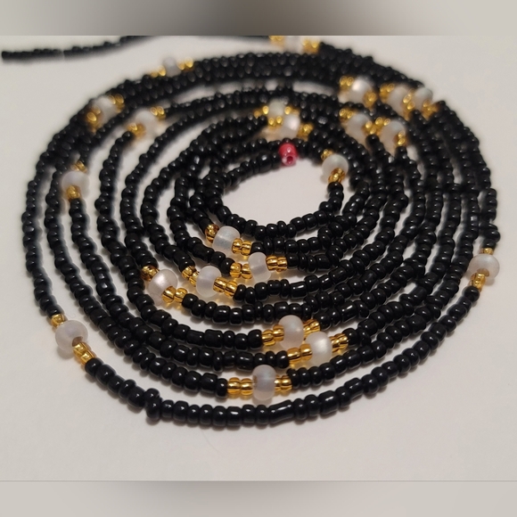 Pure Elegance Waistbeads 51" Czech Glass Beads - Picture 2 of 8